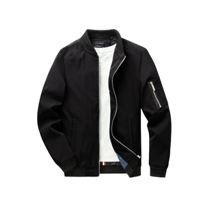 Veste pour homme avec logo personnalisé, imperméable et coupe-vent, à manches longues, veste décontractée, veste bomber pour homme - Product Image 2