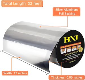 Butyl Rubber Flashing Tape Self Adhesive Aluminum Waterproof Roof <b>Window</b> Repair Sealing Tape - Product Image 3