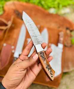 Ensemble de couteaux de chef professionnels de haute qualité Palace LLC, en acier Damas fait main, 5 pièces, couteaux utilitaires de cuisine écologiques - Product Image 3