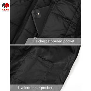 Gilets matelassés Ryan Pro Gear pour hommes, design personnalisé, rembourrage en polyester, tissu confortable avec logo personnalisé, design de poche - Product Image 2