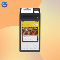 Terminal de point de vente à double écran de 8 pouces avec imprimante thermique de 58 mm et paiement NFC pour restaurant, commerce de détail et supérette