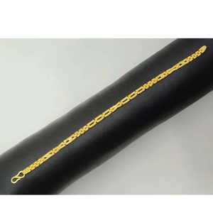 Pulsera de Oro Clásica de 22K para Hombre con Diseño de Eslabones Geométricos, Acabado Premium, Joyería de Diseño Elegante para Uso Diario y Especial - Product Image 1