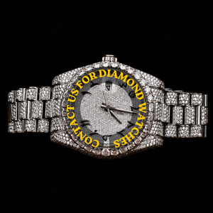 Montre de luxe personnalisée pour homme, style hip-hop, sertie de diamants moissanite, mouvement quartz, disponible à un prix raisonnable. - Product Image 1