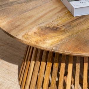 Mesa de Centro Redonda Individual Vandana Astra Neo de Madera para Sala de Estar Moderna y Decoración Contemporánea - Product Image 2