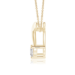 Joyería Vaayu, Colgante de Diamantes en Oro Amarillo, Corte Brillante, Unisex, Uso Diario, Regalo de Boda, Oro 10K 14K 18K, Plata 925/935 - Product Image 3