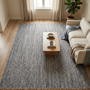 DECORDEC Wool Abstract Striated Texture Hand Tufted Eco-Friendly Non-Slip <b>Rug</b> for Bedroom <b>Living</b> <b>Room</b> Hotel Bathrooms - Product Image 3