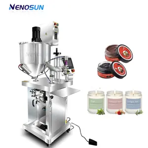 Nenosun半自動加熱充填機バターシューズポリッシュ接着剤キャンドルカーワックスヘアワックスフェイシャルクリームシャンプー
