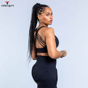 Soutien-gorge de sport sans couture personnalisable pour femme, grande taille, respirant, séchage rapide, fitness, gym, spandex, léger, maintien élevé - Product Image 3