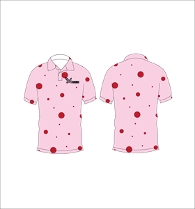 Custom Men Sublimation <b>Polo</b> <b>Shirt</b> <b>Pink</b> Printed Golf <b>Polo</b> Moisture Wicking Short Sleeve Performance Uniform OEM Supplier - Product Image 2