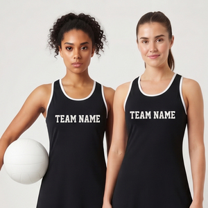 Tenue d'équipe de netball personnalisée pour femmes, robe légère pour compétition sportive, uniforme sans manches, haut de robe de netball - Product Image 4
