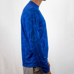 Camisas de Pesca para Hombre de Spandex/Poliéster, Manga Larga, Logotipo Personalizado, Transpirables, Protección UV UPF 50+, Impermeables, Tallas Grandes - Product Image 4