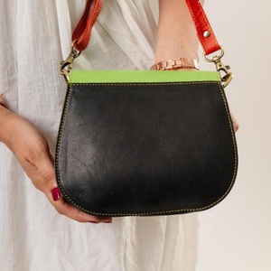 กระเป๋าสะพายข้างทรงซองจดหมายลายเพชรแบบถือด้วยมือใหม่สำหรับผู้หญิงกระเป๋าถือคลัทช์หนังแท้กระเป๋าเงินหนังวัวลายดอกไม้ - Product Image 6