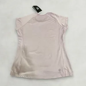เสื้อยืดกีฬาผู้หญิงสีชมพูอ่อนพิมพ์ลาย ผ้าฝ้าย 100% ระบายอากาศ แห้งเร็ว สำหรับออกกำลังกาย ฟิตเนส วิ่ง โยคะ ขายส่ง - Product Image 2