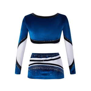 ชุดเชียร์ลีดเดอร์สำหรับเด็กผู้หญิงที่ทนทานและมีสไตล์สำหรับทีมโรงเรียน ผลิตจากผ้าที่ยืดหยุ่นและมีประสิทธิภาพยาวนาน - Product Image 3