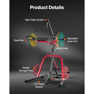 Sistema de Gimnasio en Casa para Entrenamiento de Fuerza, Máquina 2 en 1 para Remo LAT, Sentadillas, Peso Muerto y Press de Banca - Product Image 5