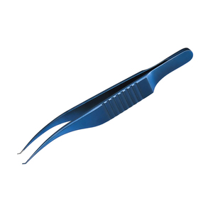 Pinces à suture Colibri en acier inoxydable allemand 7,5 cm, plateforme de ligature en titane bleu, instrument microchirurgical pour maintenir les tissus - Product Image 5
