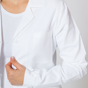 Bata de Laboratorio Médica de Alta Calidad, Blanca, Larga, para Hospital, de Algodón y Poliéster, Antiestática, para Cuarto Limpio - Product Image 4