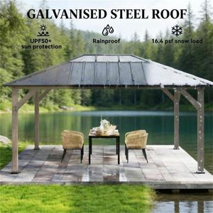 Pergolati in Legno di Noce Chiaro per Giardini e Spiagge - Product Image 2