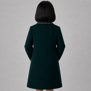 Premium Customizable High Quality <b>Kids</b> Woolen <b>Coats</b> <b>Winter</b> Warmth Stylish Children's Comfortable Cold Weather Outerwear - Product Image 6