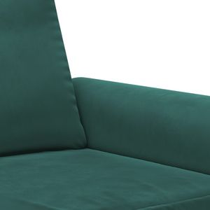 Canapé 2 places en velours vert foncé 100% polyester avec structure métallique moyenne pour salon - Product Image 6