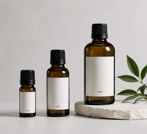 Amber Glass <b>Reed</b> <b>Diffuser</b> Bottles Essential Oil Packaging Empty Aroma <b>Diffuser</b> Container Custom Label 10ml 30ml 100ml - Product Image 1