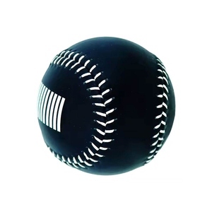 KATBROS INDUSTRIES SS-BBB-01 Bate de Béisbol Negro con Costuras Blancas y Franjas Luminosas para Entrenamiento, Uso Profesional para Diestros y Zurdos - Product Image 1