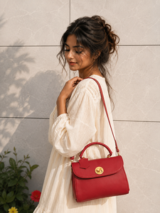 Genuine Leather Casual Handbags Sling Shoulder Bag Lightweight Single Strap 1-1.9L Capacity Multi-Use High Quality Women's - Product Image 2