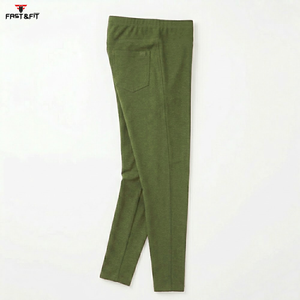 Best Sellers High Waist Knitted <b>Leggings</b> <b>with</b> <b>Pockets</b> Plus Size Workout Gym Fitness Yoga Pants Breathable Seamless 100% Cotton - Product Image 3