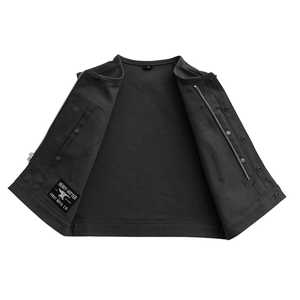 Gilet en toile pour motard homme Lowside noir - Product Image 5