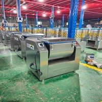 Mélangeur à pâte horizontal industriel commercial en acier inoxydable pour pain, capacité de 15 kg à 100 kg de farine