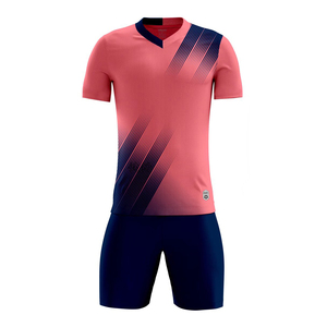 Uniforme de Fútbol para Hombre, Color Azul Coral, Estampado Geométrico, Poliéster que Absorbe la Humedad, Manga Corta, Corte Atlético, para Todas las Temporadas - Product Image 4