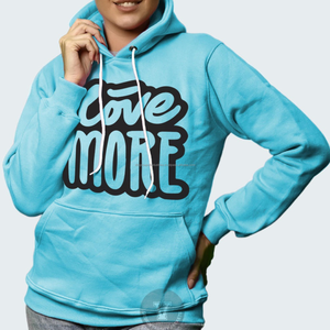 Sudaderas con capucha unisex de algodón azul Columbia personalizadas - Product Image 3