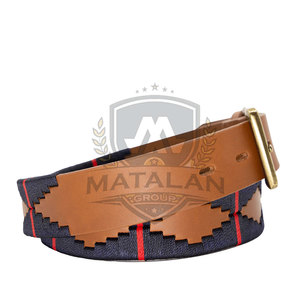 Cinturón de Polo Ecuestre Clásico de Cuero, Material Suave al Tacto, Diseño Ajustable, Acabado Liso, Cinturón para Montar a Caballo - Product Image 4