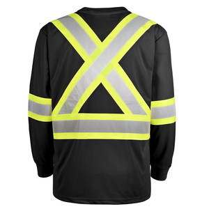 Camiseta de Seguridad Reflectante Clase 3, Alta Visibilidad, Transpirable, de Secado Rápido, con Logotipo Personalizado, Camisetas de Poliéster Tipo Bird Eye para Hombre y Mujer - Product Image 2