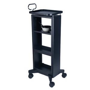 Carrito de Almacenamiento de Belleza Moderno de Acero Inoxidable de 4 Niveles, Carrito de Peluquería con 4 Ruedas - Product Image 4