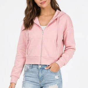 Women Zip Up <b>Hoodie</b> <b>Sherpa</b> Lined Wholesale Clothing Factory Private Label Custom Orders Premium Style - Product Image 1
