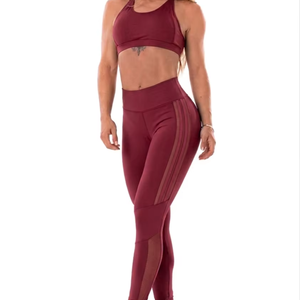 Conjunto de Yoga para Mujer, de la Mejor Calidad, Texturizado, con Costuras Sólidas, Estampado Digital, 2 Piezas, Transpirable, Cintura Alta - Product Image 1
