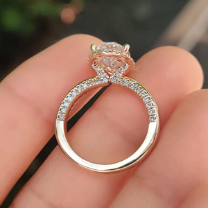 Anillo de Compromiso de Diamante Moissanite en Forma de Corazón, Plata de Ley 925, Chapado en Oro, Anillo de Promesa para Mujer, Joyería Fina para Boda, Regalo - Product Image 2