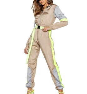 Cotton Fabric Hooded <b>Windbreaker</b> Jogging Sportswear Casual Fashion Tracksuit <b>Women</b> Plus Size Custom Lining Crinkle Suit - Product Image 3