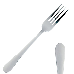 ส้อมขนมหวานสแตนเลสสองง่าม ขัดเงาสีเงิน ชุดช้อนส้อมผลไม้เค้ก ราคาประหยัด - Product Image 2