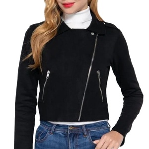 Veste Safari pour femmes, 100% polyester, épaisse, coupe-vent, imperméable, séchage rapide, fermeture éclair, décoration boutonnée, courte - Product Image 2