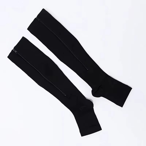 <b>Knee</b> <b>High</b> <b>Socks</b> Solid Color Breathable Knitted Spandex Polyester Adult Casual Autumn Wear - Product Image 2