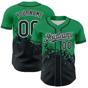 Maillot de baseball unisexe imprimé respirant et à séchage rapide 100 % polyester personnalisable écologique antibactérien absorbant la transpiration - Product Image 5