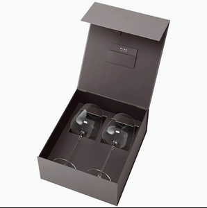 กล่องของขวัญแก้ว<span class=keywords><strong>ไวน์</strong></span>พร้อมโลโก้สั่งทำพิเศษสำหรับแก้วไวน์ - Product Image 4