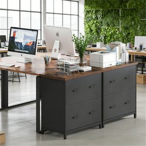 Armadietti per Ufficio Domestico con Molteplici Spazi di Archiviazione e Supporti per Stampanti - Product Image 4