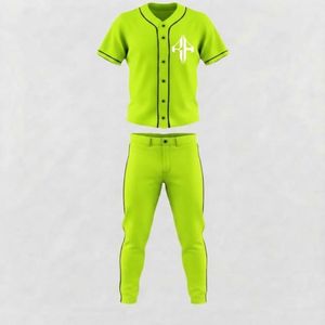 Ensemble de baseball pour hommes de haute qualité, matière 100% polyester, col en V, impression par transfert par sublimation par RIVIAN ATLANTIC - Product Image 2