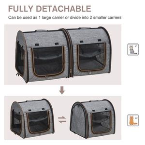 Zaino Trasportino Lusso Casual per Gatti, Borsa da Viaggio Portatile con Chiusura a Cerniera e Fantasia Animale per Proprietari di Gatti in Movimento - Product Image 3