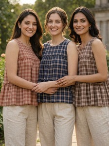 Latest Women Casual and Office Wear in Linen Cotton Kurti Set Comfortable Fit for Summer Special Collection Readymade for Women - Product Image 3