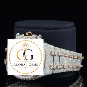 Reloj de Diamantes Moissanite en Oro Rosa para Hombre, Suministro al por Mayor, Reloj de Pulsera de Lujo Premium, Disponible para Suministro Mundial - Product Image 6