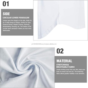 Nouveau débardeur de sport pour homme 2025, sans manches, avec fente latérale, imprimé uni, débardeur de sport pour homme - Product Image 6